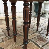 Round table 6 feet with solid mahogany extensions