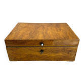 Biedermeier Box in Ice Birch and Brass, Germany, 1840s