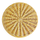 Vallauris slipware dish with woven basket decoration