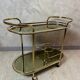 Brass serving trolley