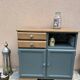 Buffet base Mado renovated green Galane and wood