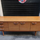 Row in the 1960s teak