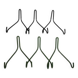 Modular String Wall Hooks, Set of 6 , 1960s