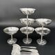 6 stainless steel dessert bowls + spoons – Jean Couzon France