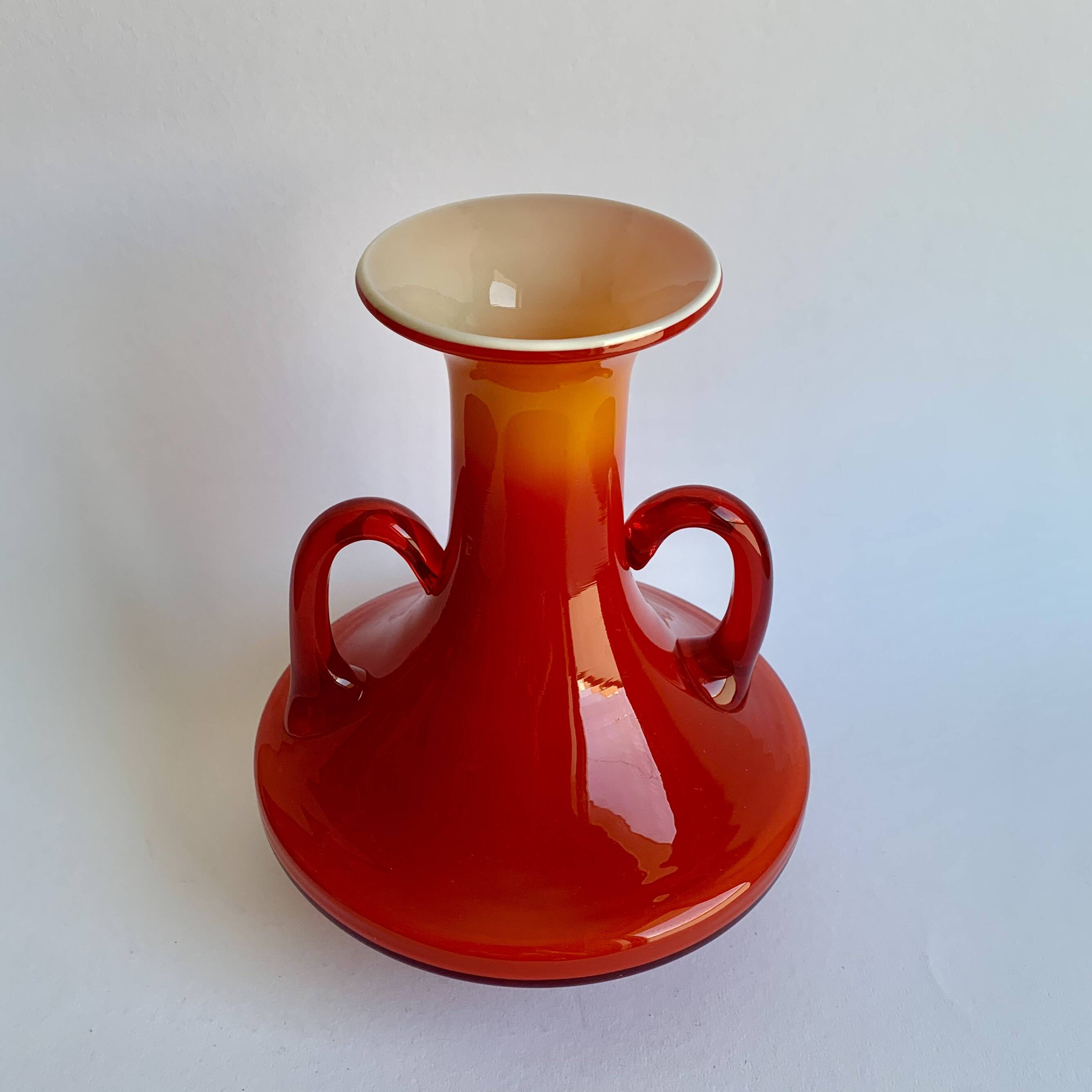Vintage Glass Vase – 1970s