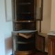 Large corner buffet in solid walnut Louis Philippe era around 1840