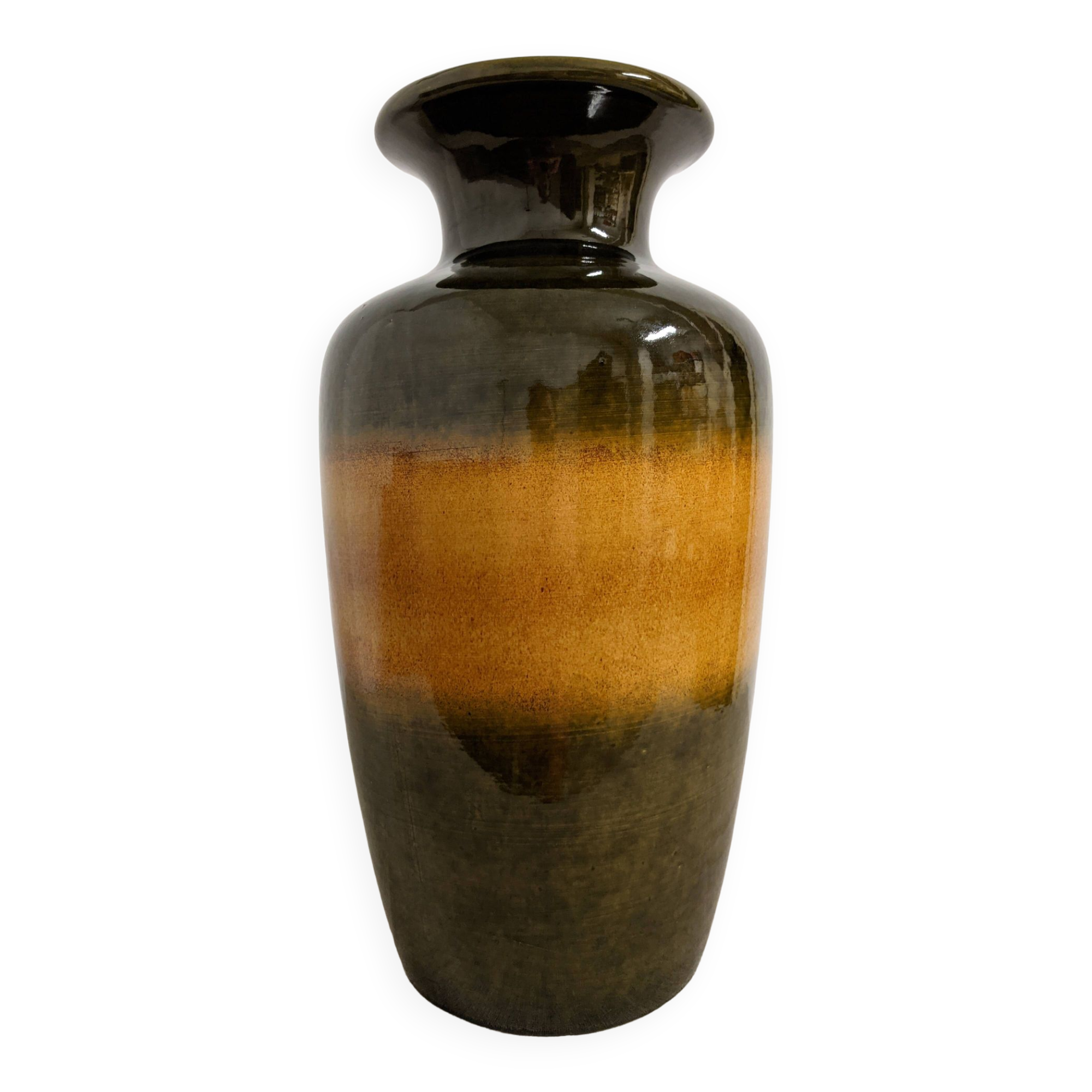 Vase XL en céramique vernissée des années 60/70 West Germany