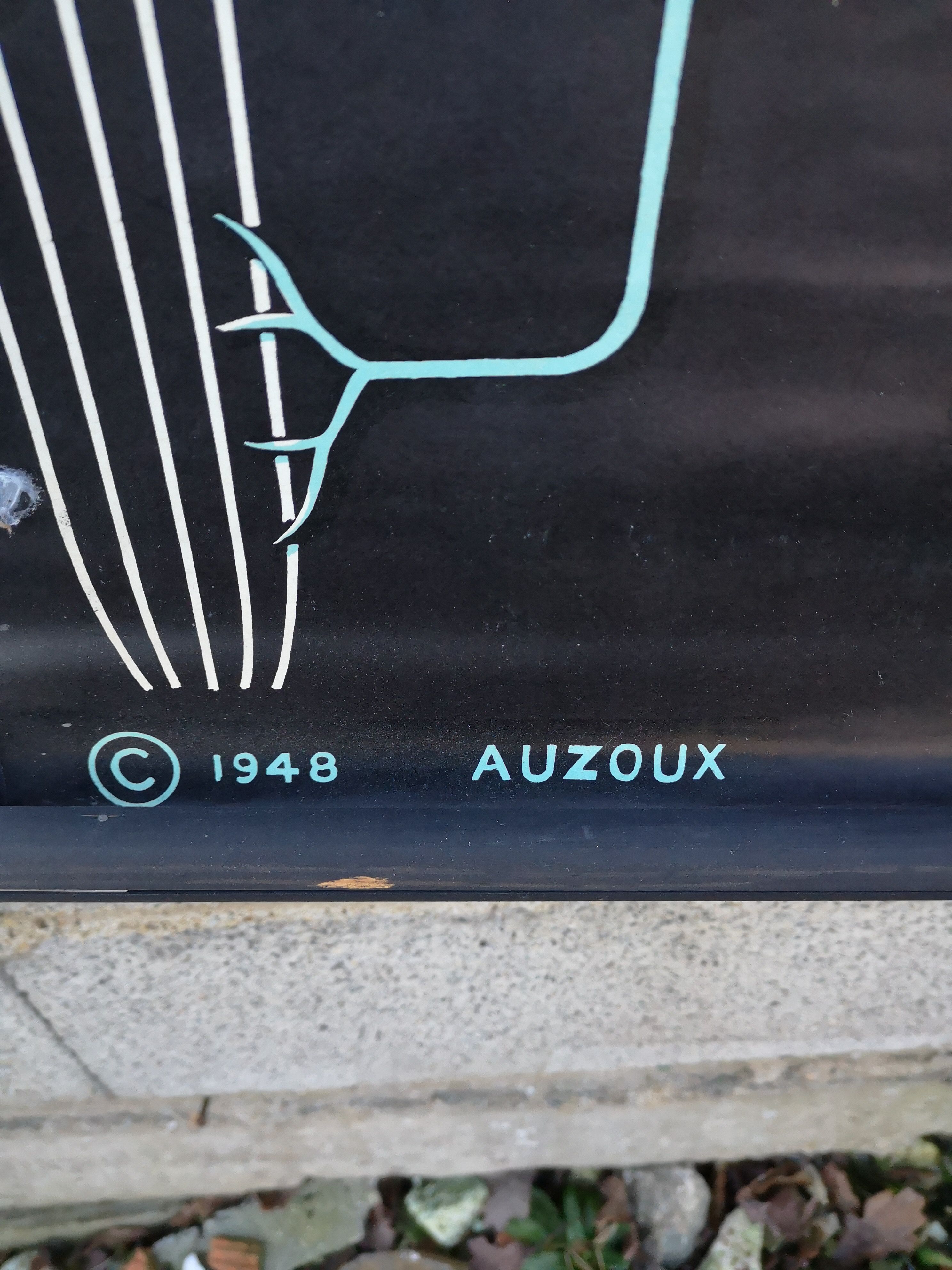 School poster of doctor Auzoux nerve tissue