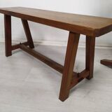 Paire de bancs de ferme