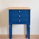 Table de chevet vintage luna — pièce unique