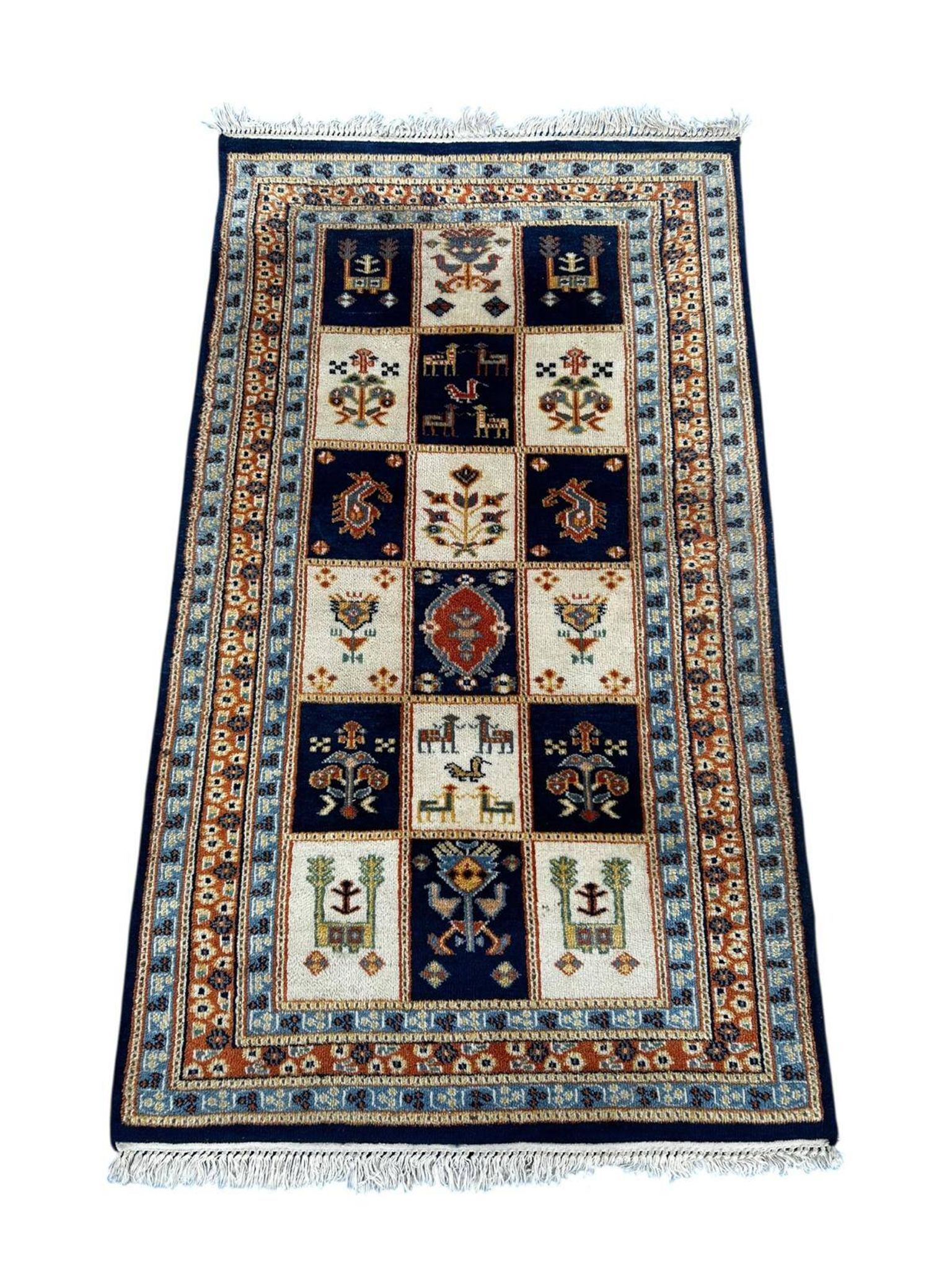 Handmade Indian rug 160cm x 90cm