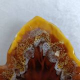 Vallauris style leaf-shaped bowl