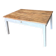 Table basse plateau aerogommé et pieds peints