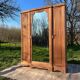 Armoire art déco en bois exotique