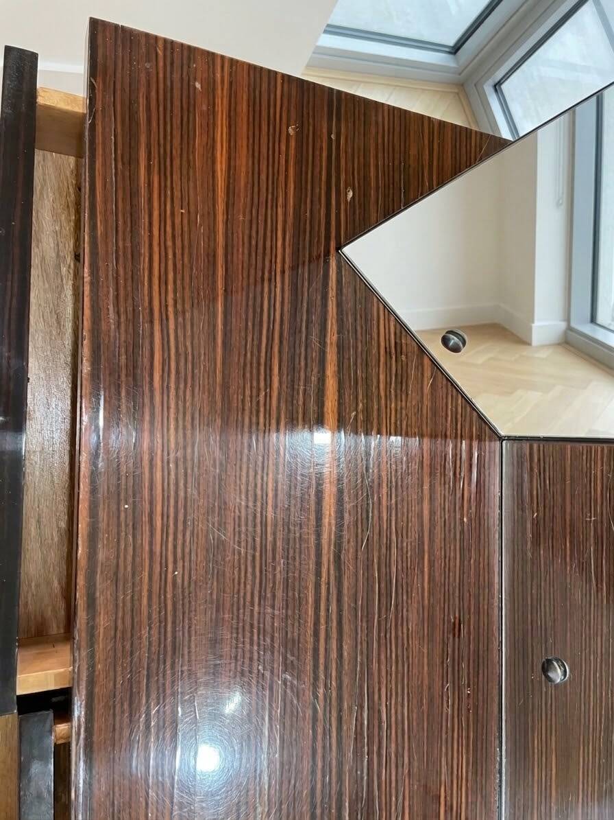 Authentic brown wooden dresser