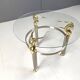 Vintage brass side table in the shape of an ibex or antelope, 1970s