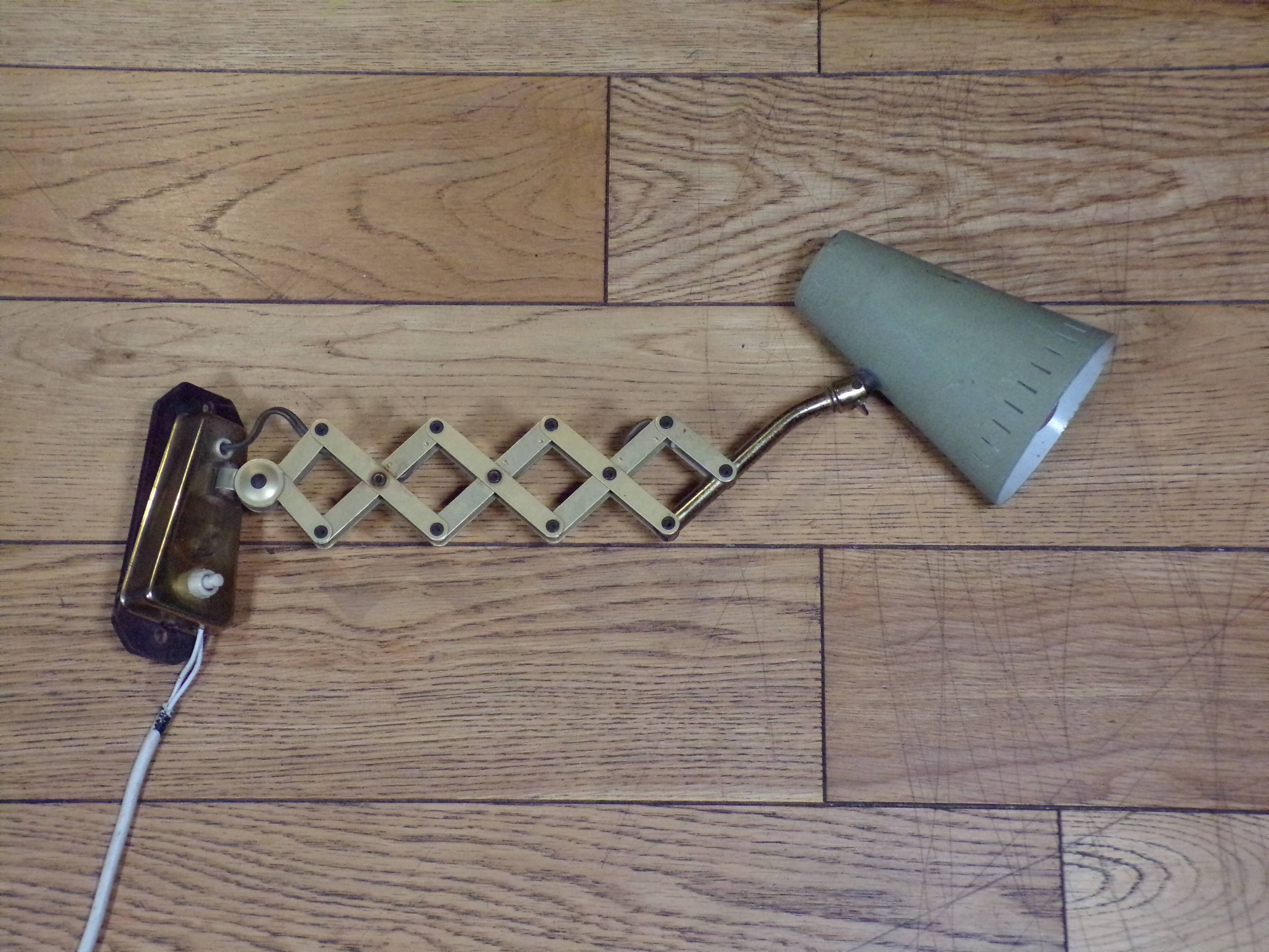 Accordion wall light 1950