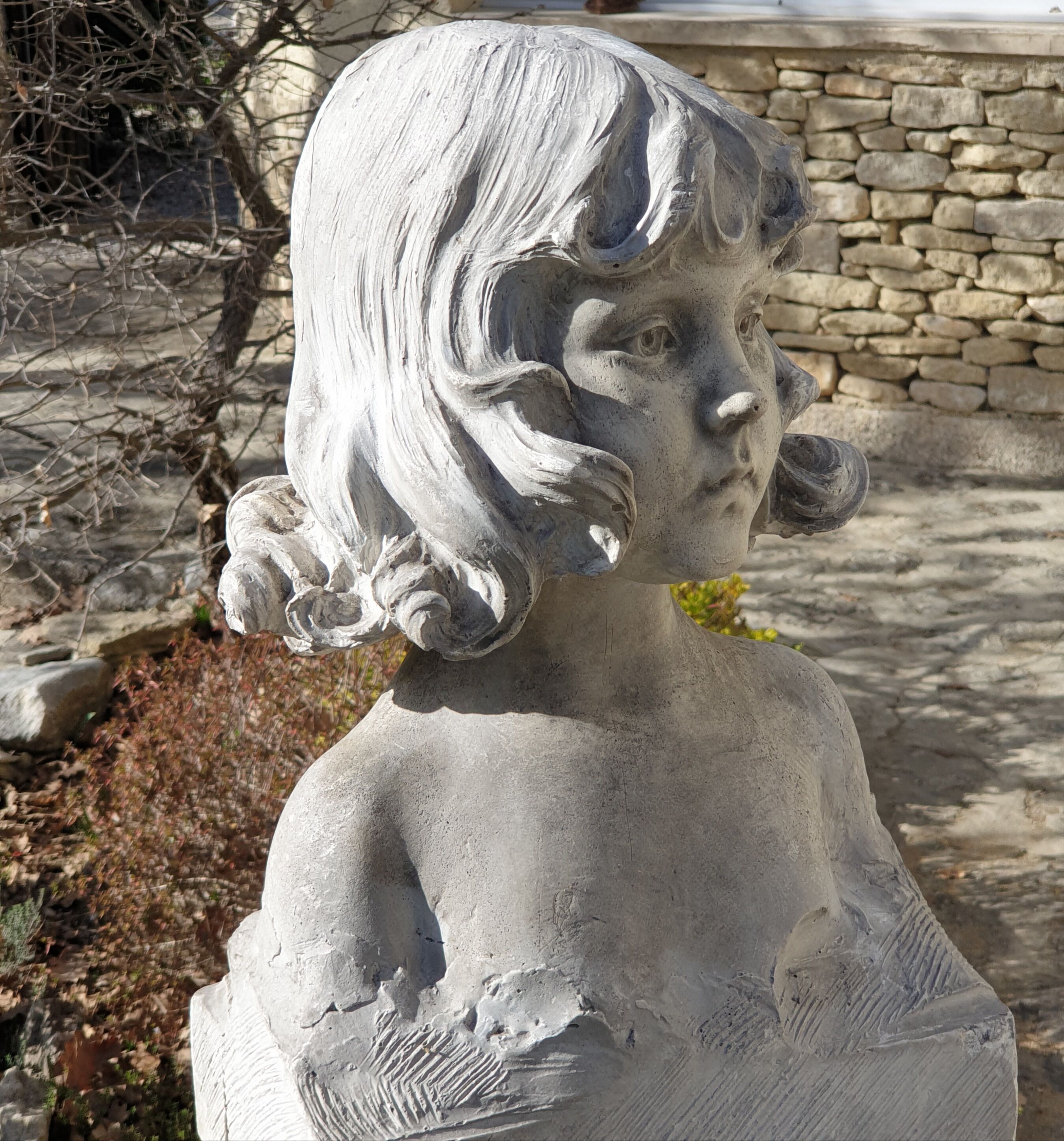 Bust Child in Platre