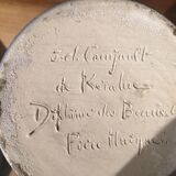 Vase signed Courjault