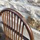 Pair of vintage rattan swivel chairs
