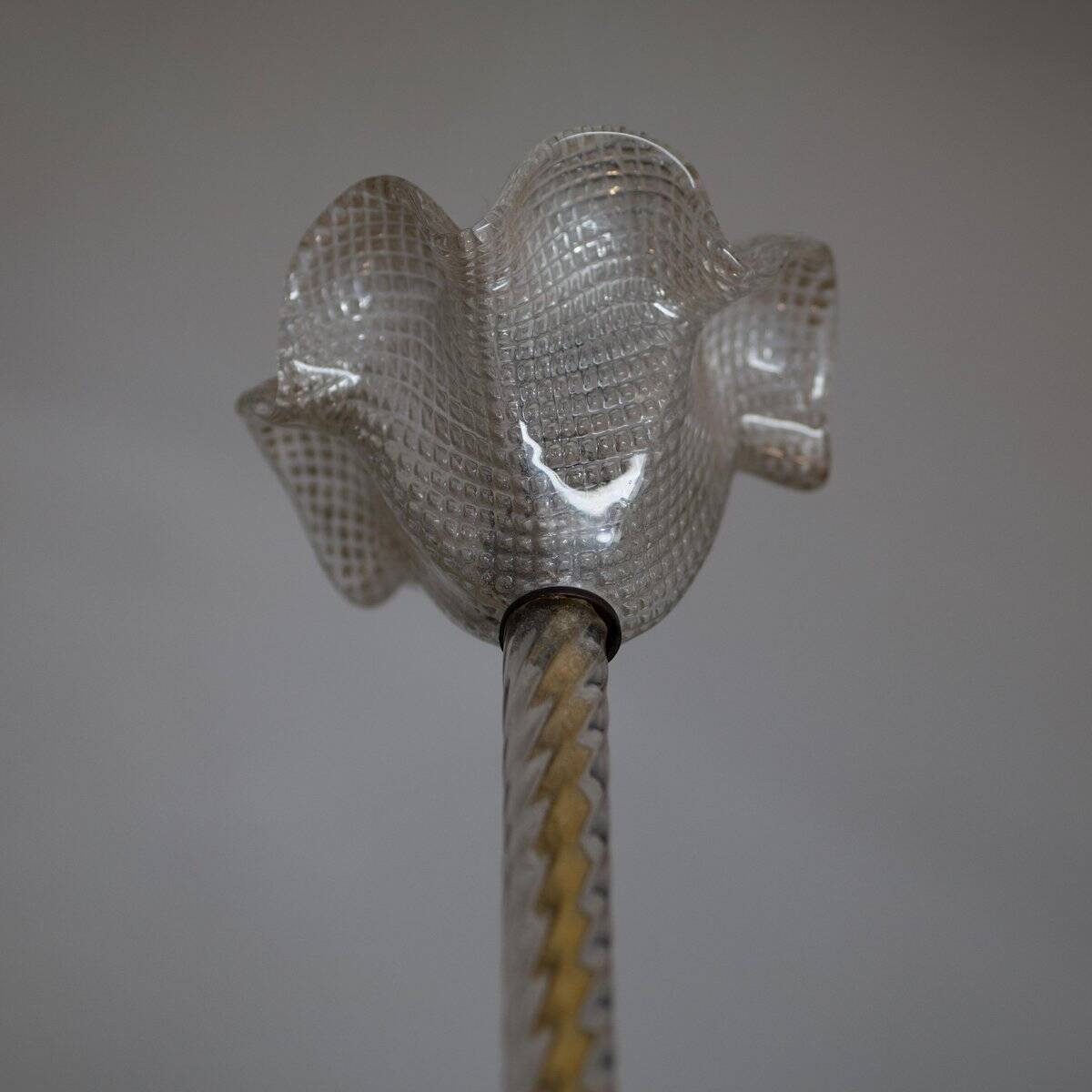 Vintage pendant lamp in Murano glass by Barovier & Toso, 1940s.