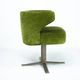 Set of four green Gianni Moscatelli Swivel Poney Chairs for Formanova, 70s