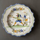 Set of Moustiers plates, 18th century