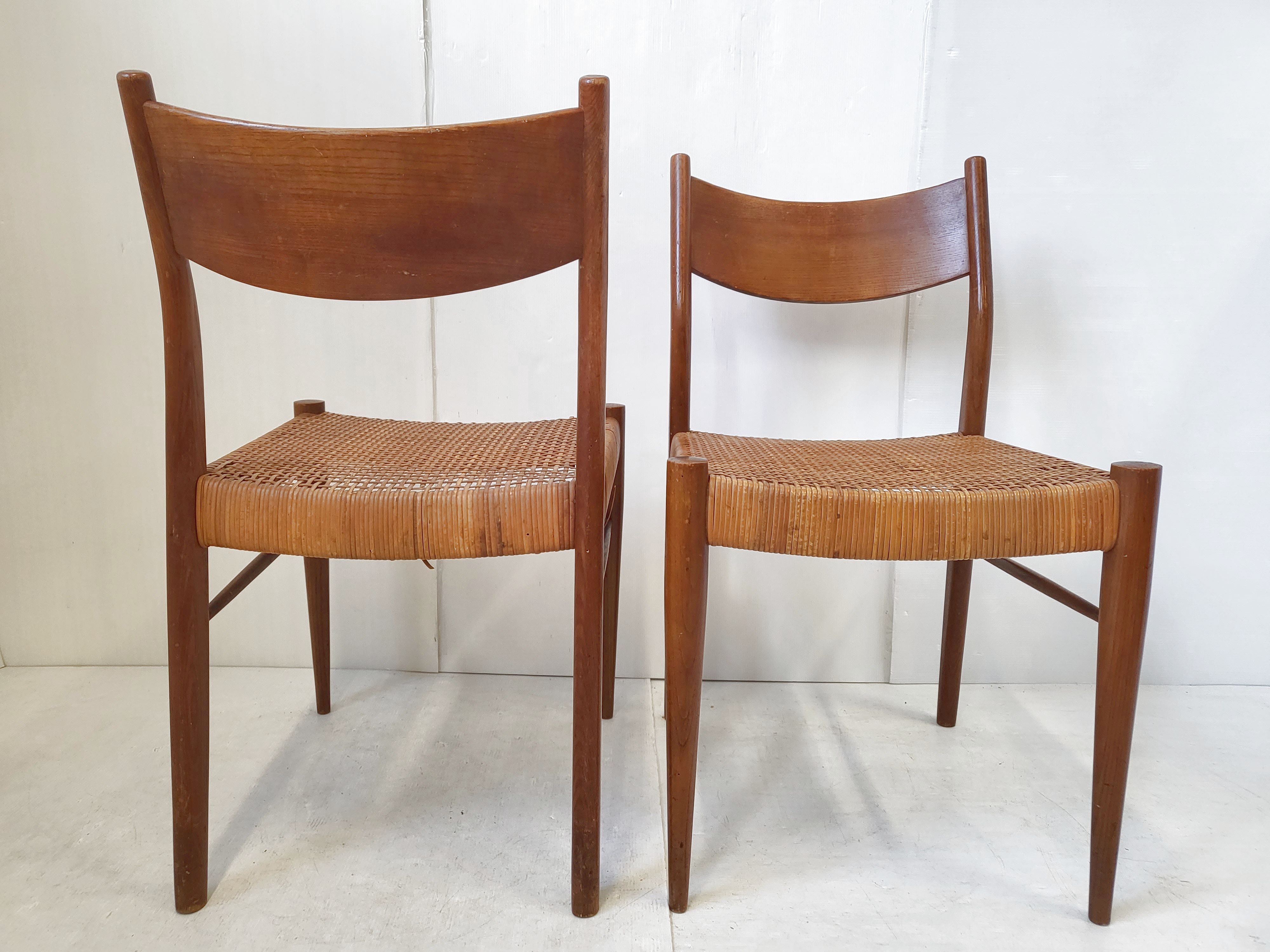 Suite of 4 vintage chairs Consorzio Sedie Friuli
