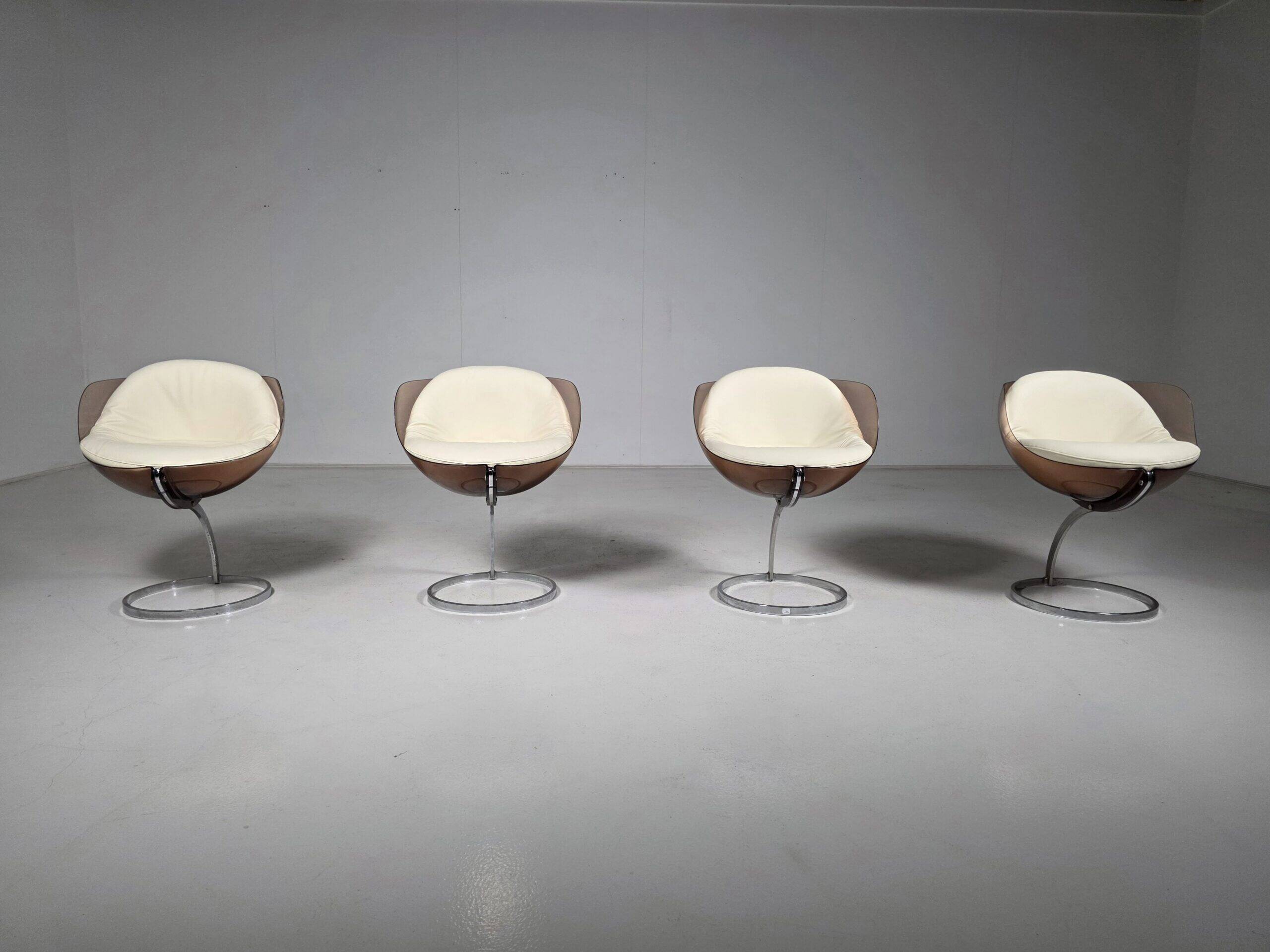 Sphere dining chairs by Boris Tabacoff for MMM, France, 1970s