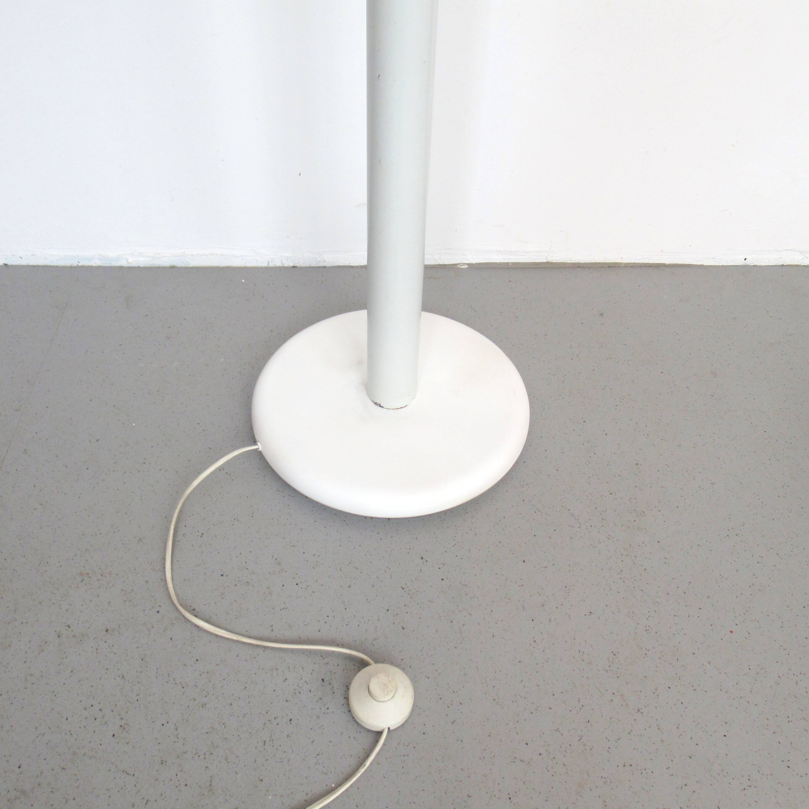 Lampadair italien orange et blanc Années 70