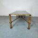 Brass coffee table in Regency style by Giovani Banci for Hermès, Italy, 1970s.