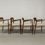 4 x Niels Otto Møller armchairs / Model 56
