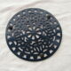 Blue cast iron underside