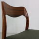 4 chaises Niels Møller « Modèle- 71 » palissandre & tissu 1951