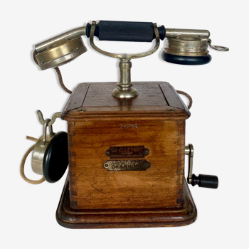 Wooden crank telephone, 1920