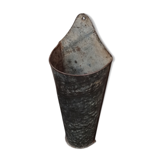 Porte parapluie pot de fleur en zinc