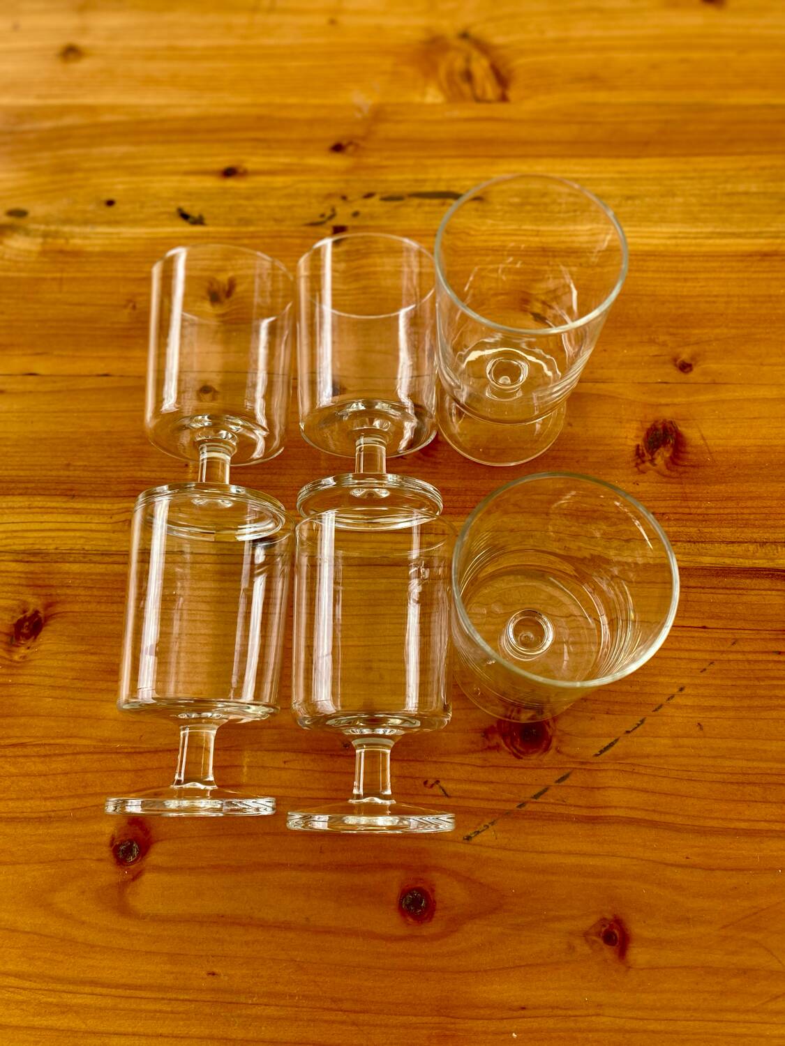 Luminarc stemmed glasses