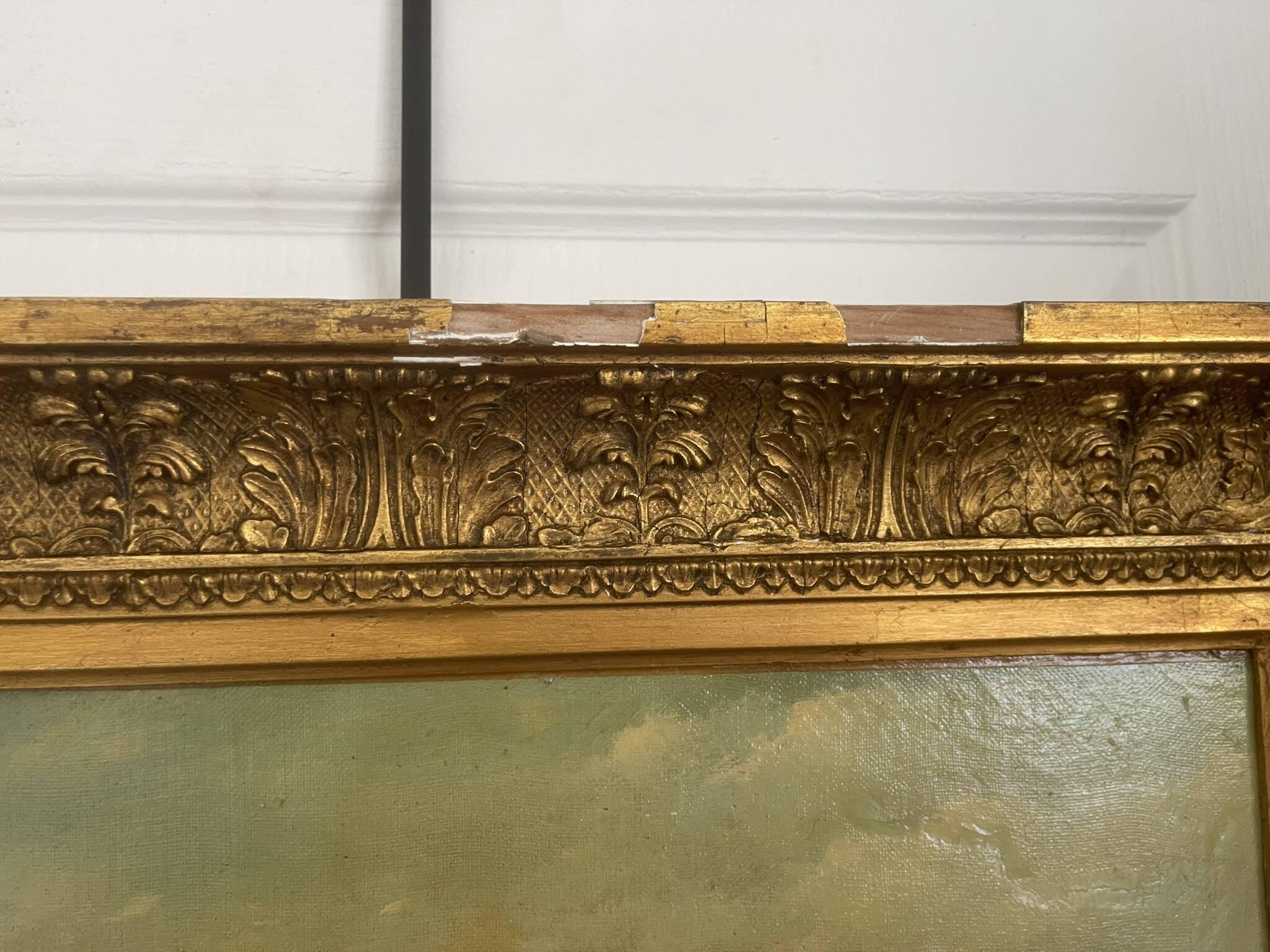 Old Painting French School Marine Port 19th Century Gaultier