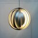 Mid-century modern moon pendant lamp from East Germany by Verner Panton for Erjoka, 1960s.