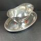 Saucière en métal argenté Christofle modèle Perles XXème