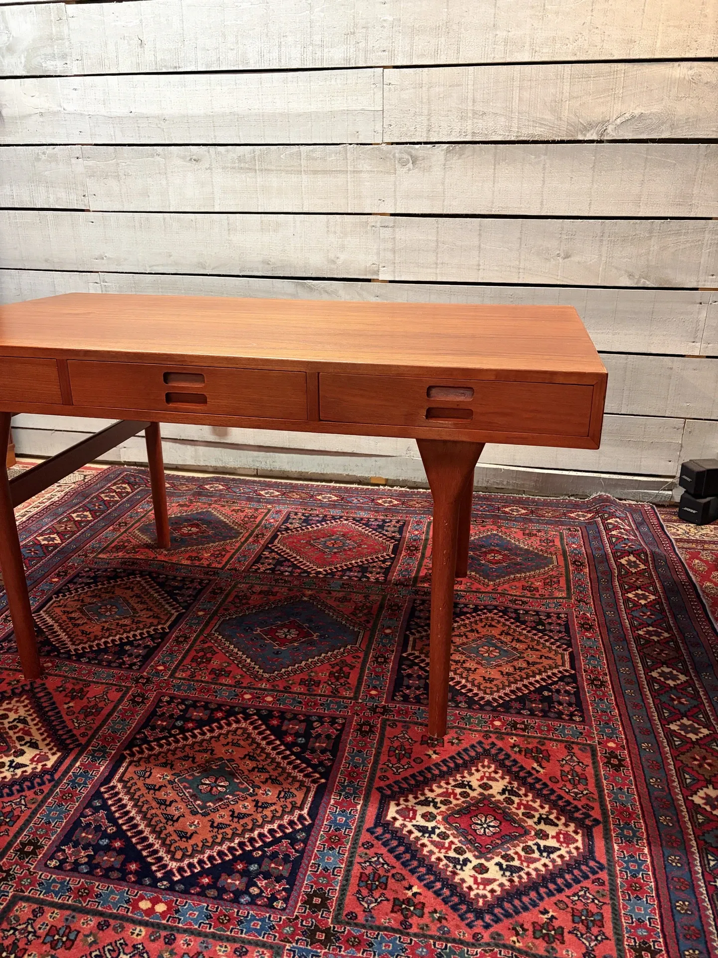 Teak desk design by Nanna Ditzel and Ed Soren Willadsen, 1955.