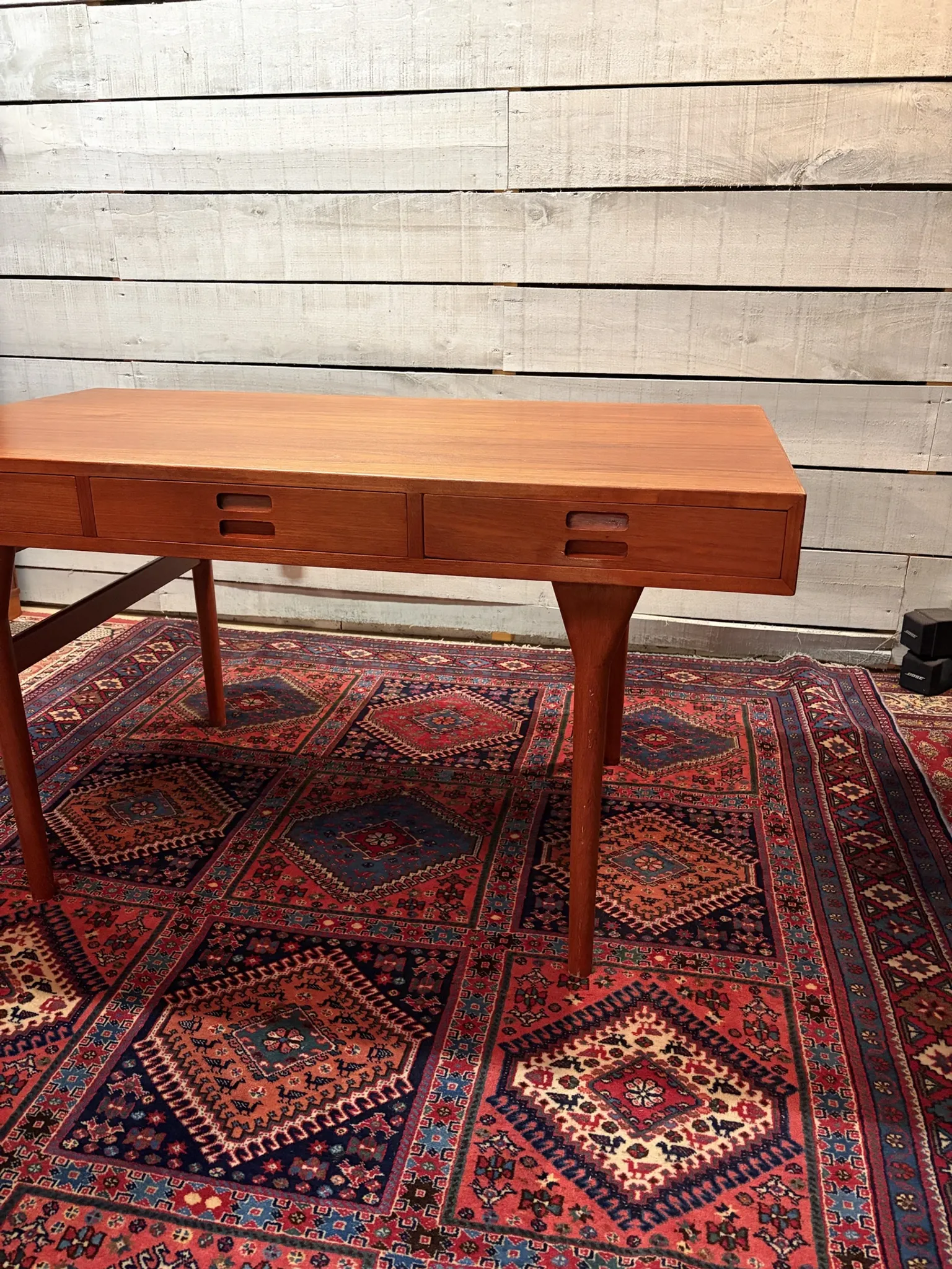 Teak desk design by Nanna Ditzel and Ed Soren Willadsen, 1955.