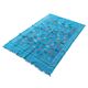 Tapis berbère bleu turquoise motifs multicolores