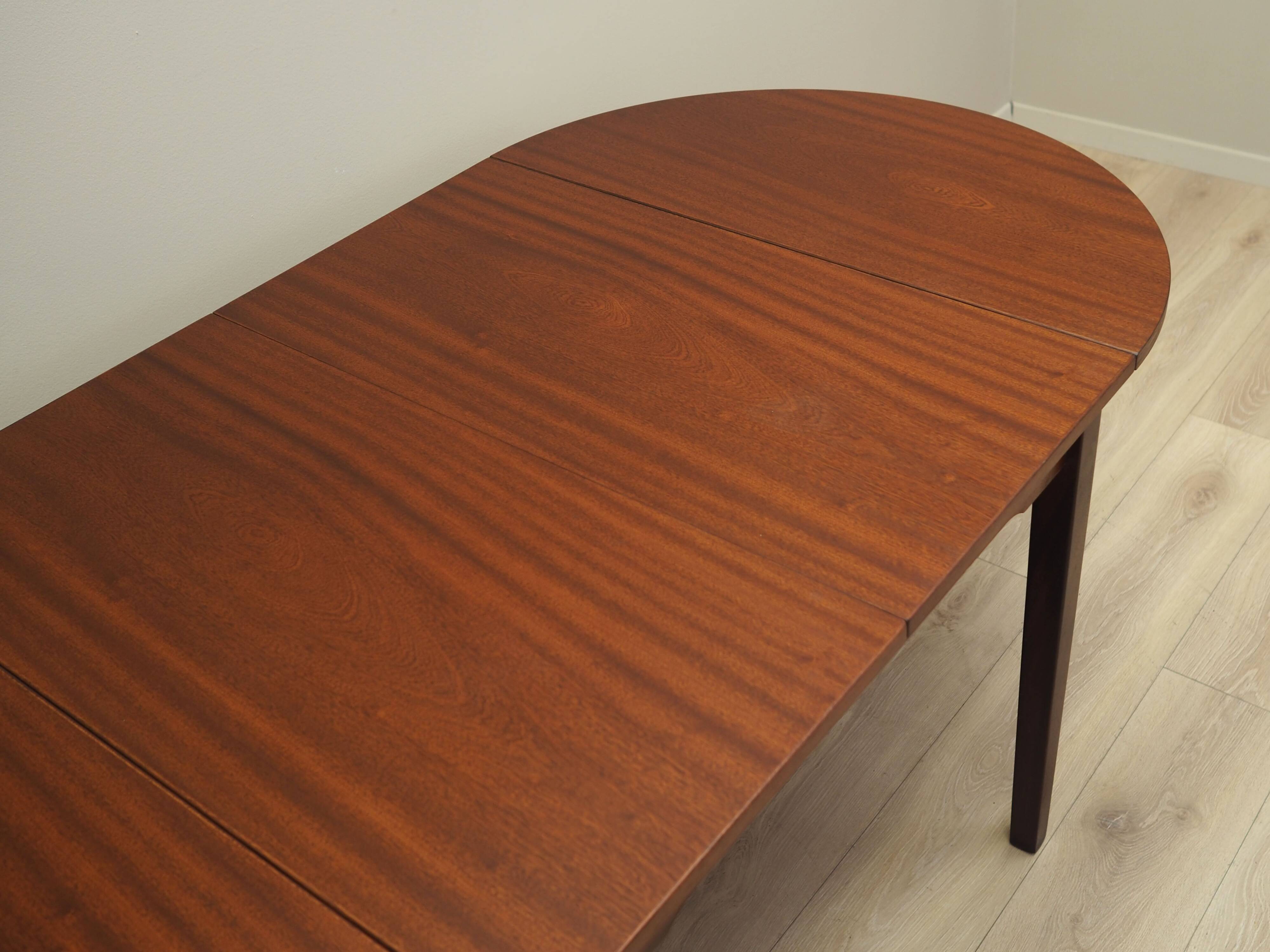 Mahogany table, Danish design, 1970s, production: Denmark