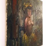 Seated Nude By Fernand Labat, Oil On Canvas 1920s Art Deco Impressionism