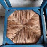 4 vintage mulched chairs