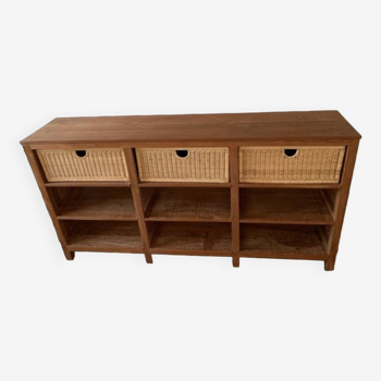 Dressing room storage console