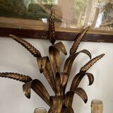 Vintage Italian ear of wheat wall light