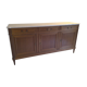 Sideboard 3 doors in mahogany style Louis XVI marble top