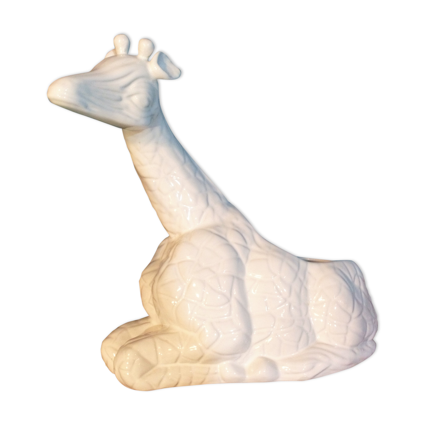 Cache pot céramique "Girafe" 1980